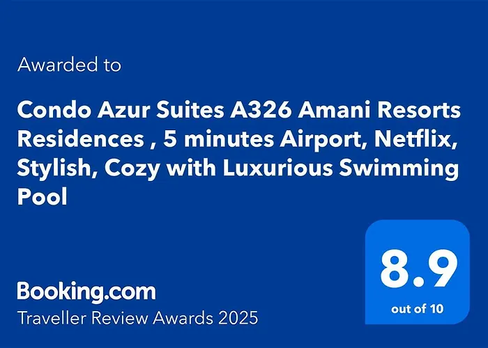 Azur Suites: Stylish Airport Retreat With Netflix And Luxe Pool Apartment